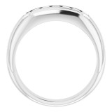 14K White 1/2 CTW Diamond Men's Ring - 98526036P photo 2