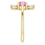 14K Yellow Pink Tourmaline & 1/4 CTW Diamond Ring - 72080661P photo 4