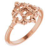 14K Rose Vintage-Inspired Ring - 52011103P photo