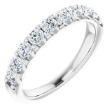 14K White 3/4 CTW Diamond Anniversary Band - 123041608P photo