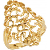 14K Yellow Freeform Ring - 536018577P photo