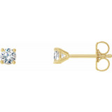 14K Yellow 1/5 CTW Diamond 4-Prong Cocktail-Style Earrings - 297626097P photo