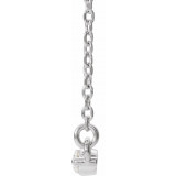 14K White 1/4 CTW Diamond Bar 18 Necklace - 86887615P photo 2