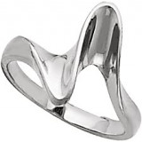 14K White Freeform Ring - 51906360P photo