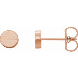 14K Rose Geometric Earrings - 86608602P photo