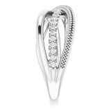 14K White 1/5 CTW Diamond Criss-Cross Ring - 123968600P photo 4