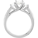 14K White 7/8 CTW Diamond Engagement Ring - 6472260002P photo 2