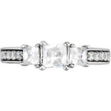 14K White 7/8 CTW Diamond Engagement Ring - 6472260002P photo 3