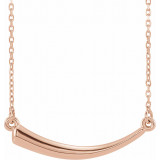 14K Rose Horn 16-18 Necklace - 86666103P photo