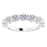 14K White 9/10 CTW Diamond Anniversary Band - 123328600P photo 3