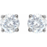 14K White 3/4 CTW Diamond Earrings - 187460061P photo 2