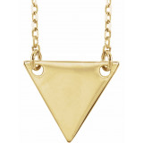 18K Yellow Gold Plated Geometric 18 Necklace - 86560109P photo