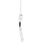 14K White Freeform 16-18 Necklace - 86741600P photo 2