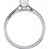 10K White 1/2 CTW Diamond Solitaire Engagement Ring with Accent - 677786003P photo 2