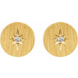 14K Yellow .02 CTW Diamond Earrings - 86337601P photo 2