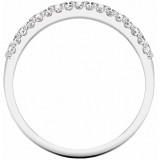 14K White 1/2 CTW Diamond Anniversary Band - 653558601P photo 2