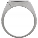 14K White Onyx Ring - 65379100100P photo 2
