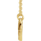 14K Yellow Leaf 16-18 Necklace - 86766601P photo 2