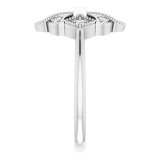14K White 1/6 CTW Diamond Vintage-Inspired Ring - 124058605P photo 4