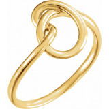 14K Yellow Knot Design Ring - 861771001P photo 3