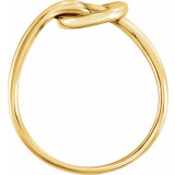 14K Yellow Knot Design Ring - 861771001P photo 4