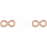 14K Rose Infinity-Inspired Rope Earrings - 86682602P photo 2
