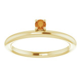 14K Yellow Citrine Stackable Ring - 12328660031P photo 3