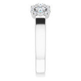 14K White 3/8 CTW Diamond Engagement Ring - 12283260000P photo 4