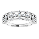 Platinum 1/3 CTW Diamond Stackable Ring - 124012603P photo 3