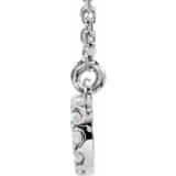 14K White .08 CTW Diamond Infinity-Inspired 16 Necklace - 6707284405P photo 2