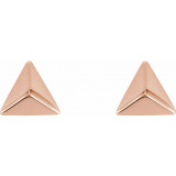 14K Rose Pyramid Earrings - 86536602P photo 2