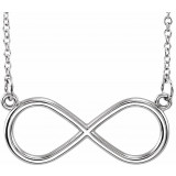 14K White Infinity-Inspired 18 Necklace - 857821002P photo
