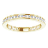 14K Yellow 3/8 CTW Diamond Stackable Ring - 67402101P photo 3
