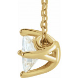 14K Yellow 1/2 CT Diamond Solitaire 16-18 Necklace - 869926021P photo