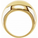 14K Yellow 12 mm Dome Ring - 50199247737P photo 2
