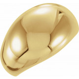 14K Yellow 12 mm Dome Ring - 50199247737P photo