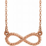 14K Rose Rope Infinity-Inspired 18 Necklace - 865616002P photo