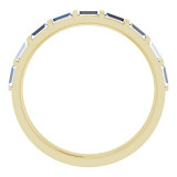 14K Yellow 5/8 CTW Diamond Straight Baguette Anniversary Band - 123178609P photo 2