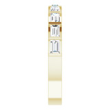 14K Yellow 5/8 CTW Diamond Straight Baguette Anniversary Band - 123178609P photo 4