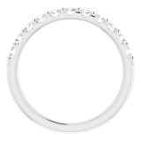 14K White 1/2 CTW Diamond Anniversary Band - 123041604P photo 2