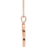 14K Rose Interlocking Circle 18 Necklace - 86594602P photo 2