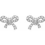 14K White 1/5 CTW Diamond Earrings - 65193560000P photo 2