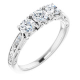 14K White 3/4 CTW Diamond Anniversary Band - 1232666000P photo