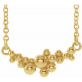 14K Yellow Scattered Bead 18 Necklace - 86824606P photo