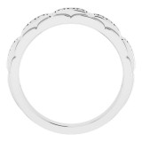 14K White 1/4 CTW Diamond Pattern Ring - 9860601P photo 2