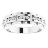 14K White 1/4 CTW Diamond Pattern Ring - 9860601P photo 3
