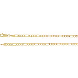 14K Yellow 3 mm Solid Figaro 8 Chain - CH9244593P photo