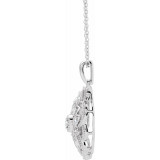 14K White 1/6 CTW Diamond 16-18 Necklace - 65260160000P photo 2