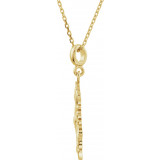 14K Yellow Decorative 18 Necklace - 855951003P photo