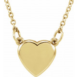 14K Yellow Heart 18 Necklace - 85930100P photo